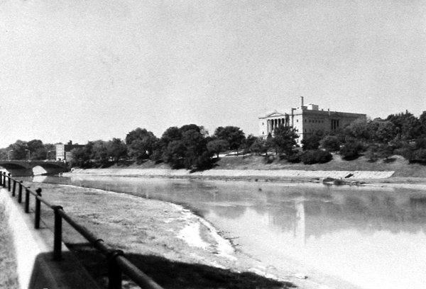 Masonic Temple and Monument Ave Bridge 1959